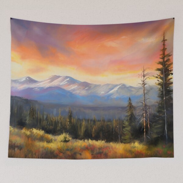 Item preview, The mountain view landscape 3 designed and sold by Red Witch Art.