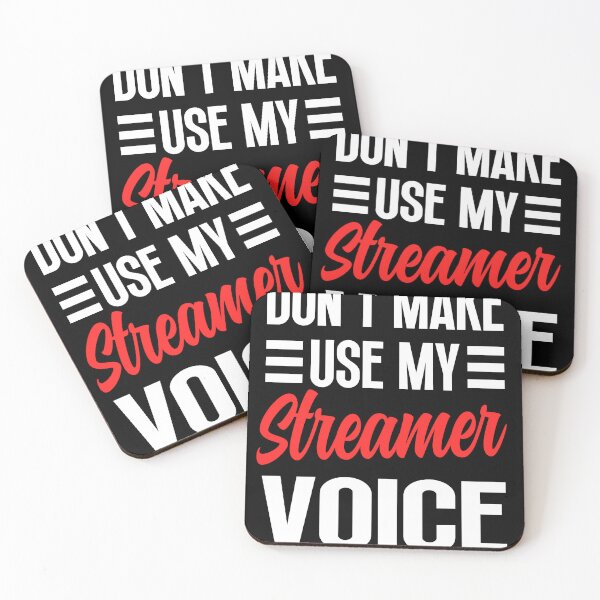 Item preview, don't make me use my streamer voice shirt graphic shirts for streamers designed and sold by ScionEros.