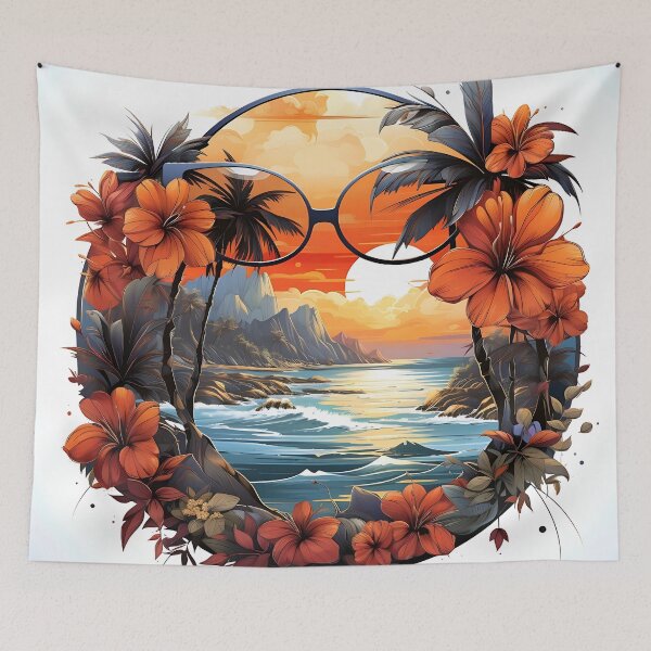 Item preview, Mystical Vistas: A Glimpse into a Fantastical Paradise designed and sold by artumbre.