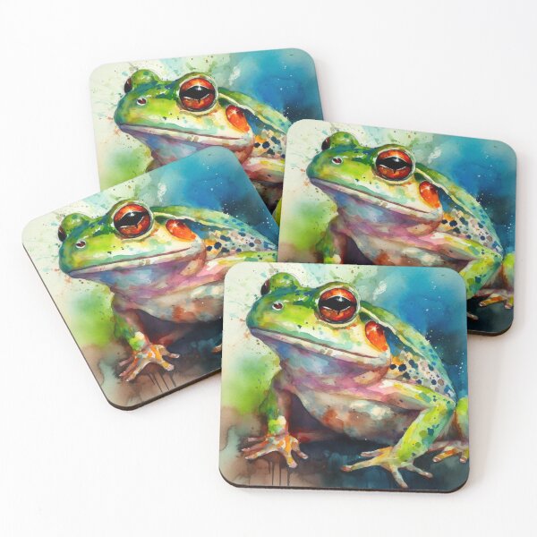 Item preview, Colorful Art frog print designed and sold by PaperieJennifer.