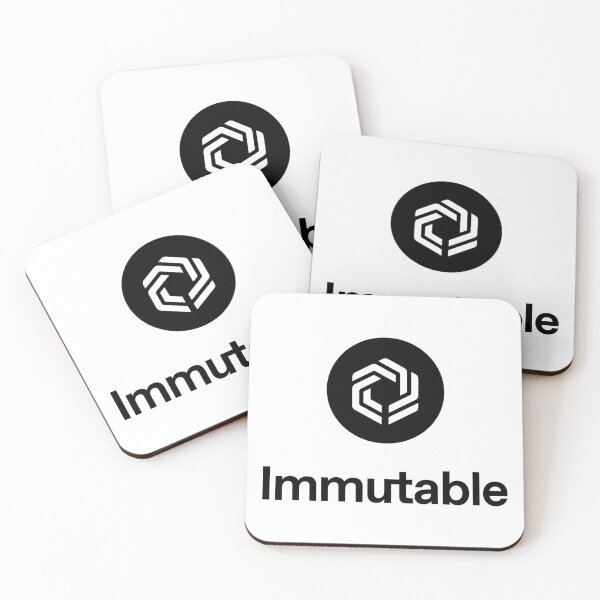 Item preview, Immutable IMX Crypto Altcoin - Black Stacked Logo designed and sold by CryptoMoods.