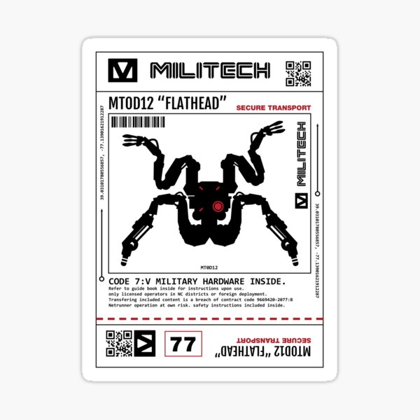 Item preview, Cyberpunk flathead robot. Militech. designed and sold by JJadx.