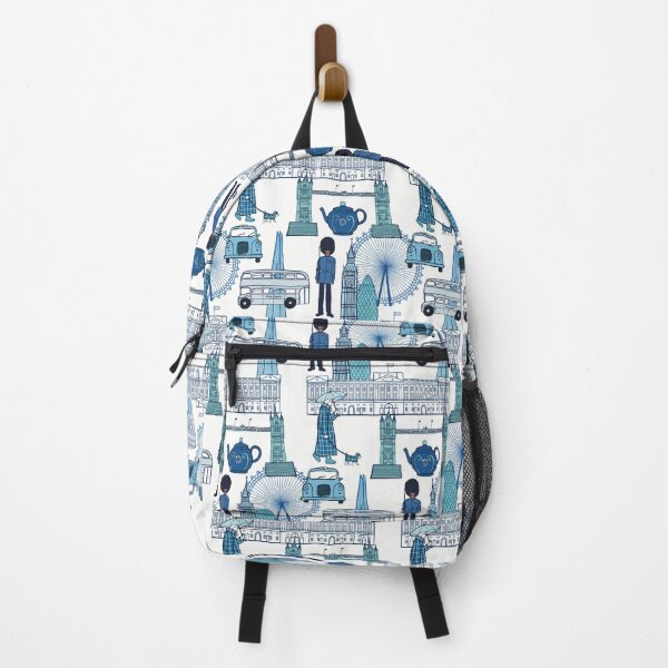 Item preview, London Collage in Blue designed and sold by esw22.