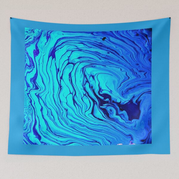 Item preview, Blue Tunnel on tile designed and sold by VibrantViv.