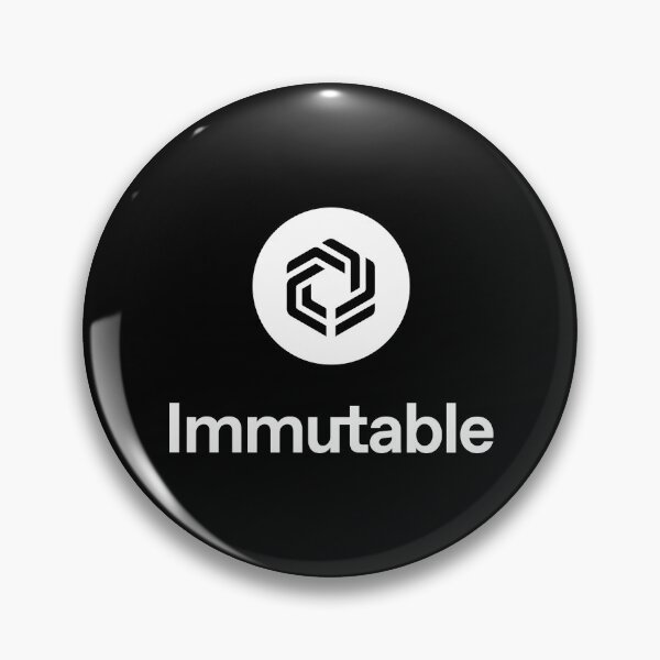 Item preview, Immutable IMX Crypto Altcoin - White Stacked Logo designed and sold by CryptoMoods.