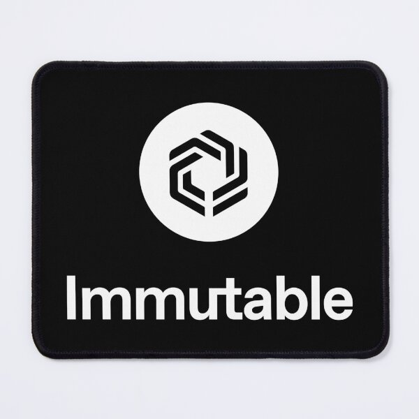 Item preview, Immutable IMX Crypto Altcoin - White Stacked Logo designed and sold by CryptoMoods.