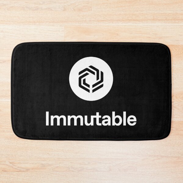 Item preview, Immutable IMX Crypto Altcoin - White Stacked Logo designed and sold by CryptoMoods.