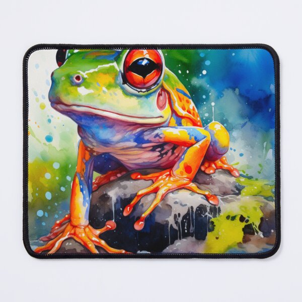 Item preview, Colorful Art frog print designed and sold by PaperieJennifer.