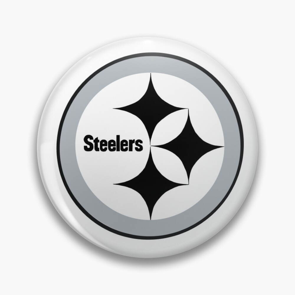 Black and White Steeler Logo Magnet