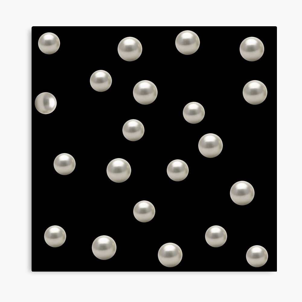 When Pearl Meets Black  Pillow