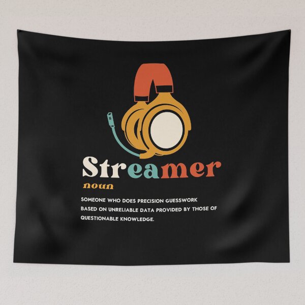 Item preview, streamer noun retro shirt graphic shirts for streamers designed and sold by ScionEros.