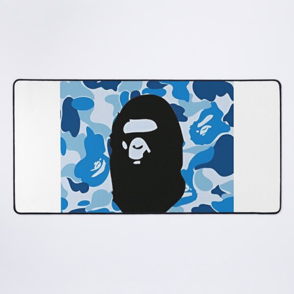 BAPE ABC Camo Big Rug Mat Blue