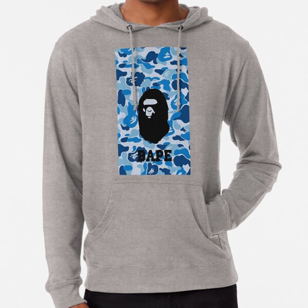 Bape Hoodie And Sweat Pants Authentic Full Zip Shark Hoodie Blue ABC Camo  3XL