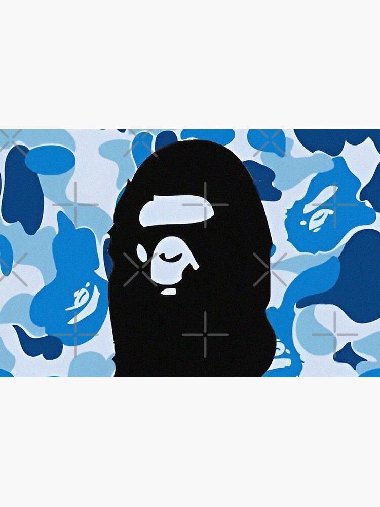 Premium Vinyl Skin Sticker for Apple Airpods (Baby Blue Bape