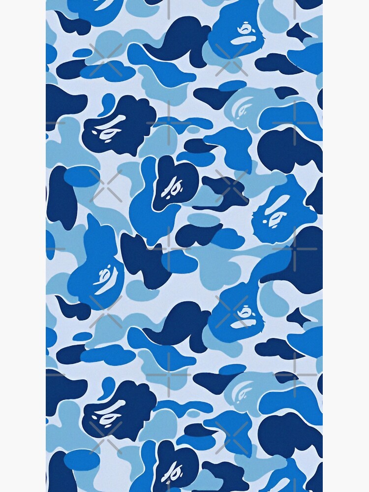 Premium Vinyl Skin Sticker for Apple Airpods (Baby Blue Bape