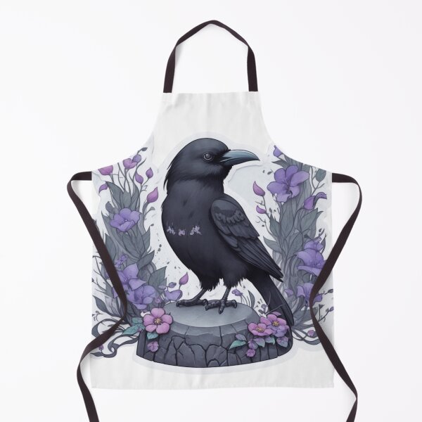 Item preview, Whimsical Halloween Gothic Illustration Of Black Crow designed and sold by BBGIFTSUK.