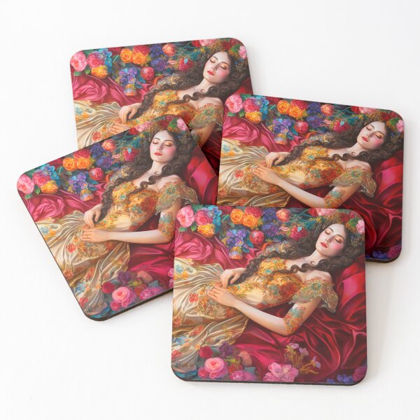 Item preview, Sleeping lady in the garden 5 designed and sold by Red Witch Art.
