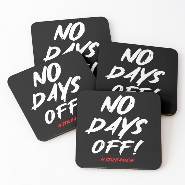 Item preview, no days off streamer shirt graphic shirts for streamers designed and sold by ScionEros.