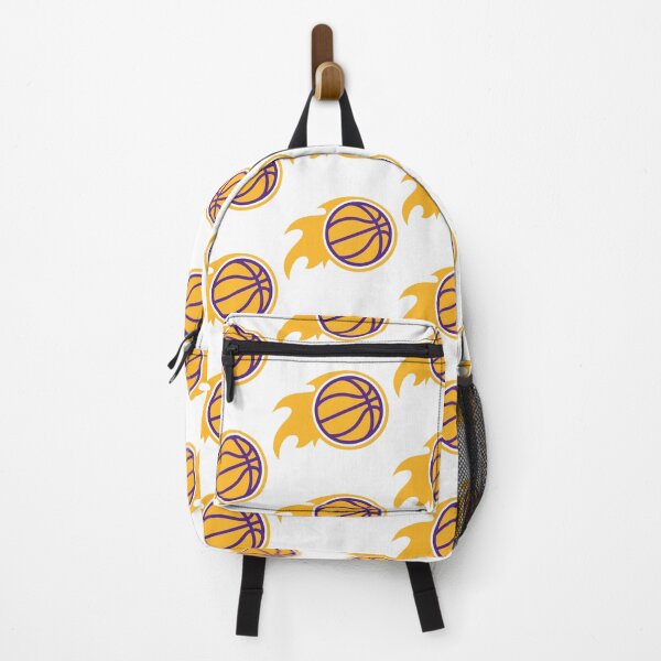 Item preview, Basketball with flames purple yellow designed and sold by Tarroi.