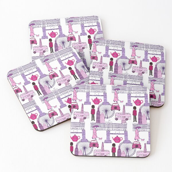 Item preview, London Collage in Pink designed and sold by esw22.