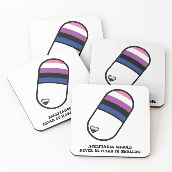 Item preview, Genderfluid Pride Pill (black text) designed and sold by WatchersWanted.