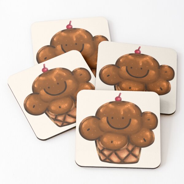 Item preview, Great texture watercolor of chocolate cupcakes  designed and sold by Unty Art.