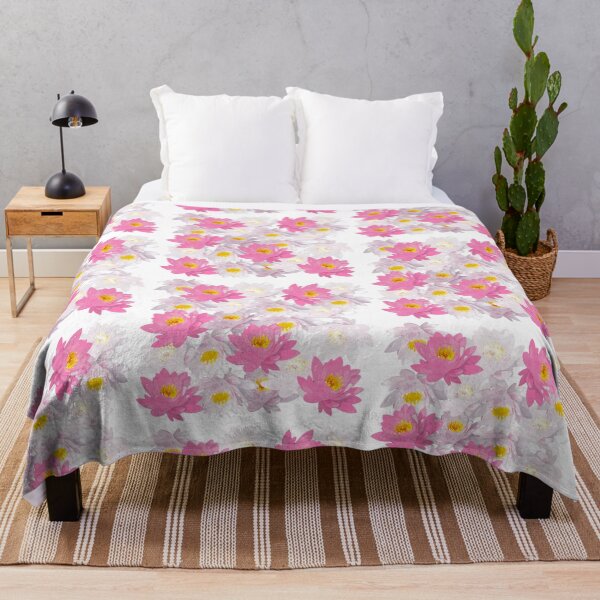 Item preview, Painted pink white lilies designed and sold by FlowerandDesing.