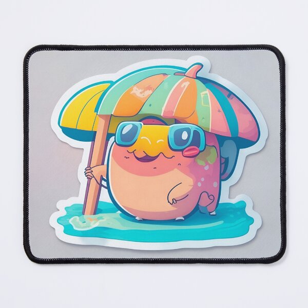 Item preview, Funny summer creatures in sticker optics designed and sold by KCpixl.
