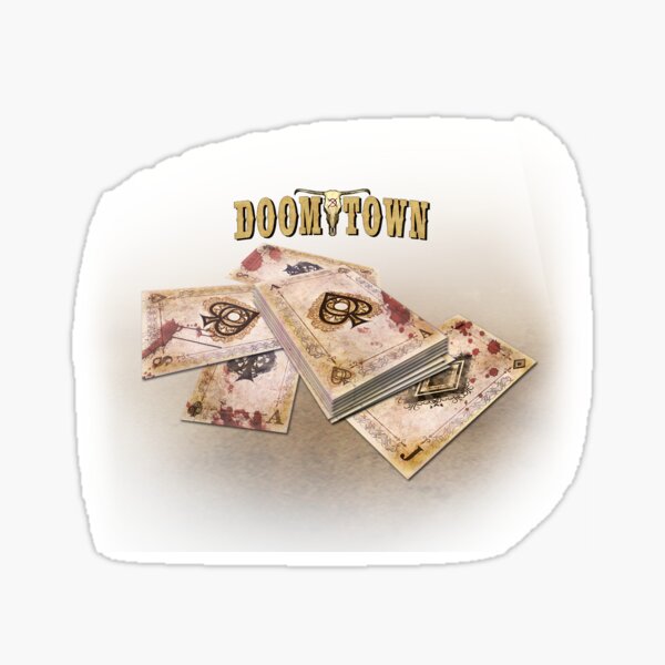 Doomtown Dead Man's Hand Sticker
