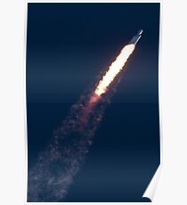 SpaceX Falcon Heavy Einführung Poster