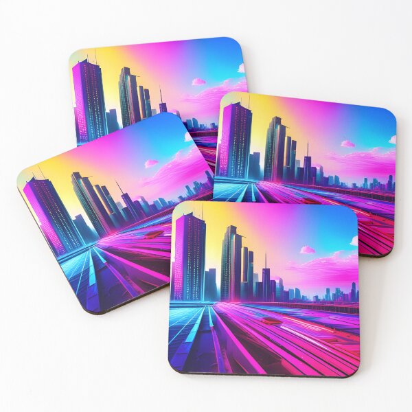 Item preview, Cyber City Yellow Sunsets designed and sold by Ink Art Design.