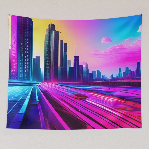 Item preview, Cyber City Yellow Sunsets designed and sold by Ink Art Design.