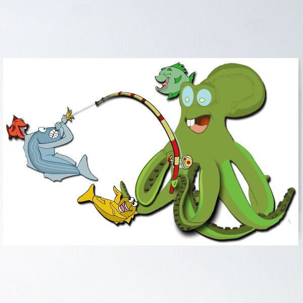 Item preview, octopus cartoon designed and sold by hookink.