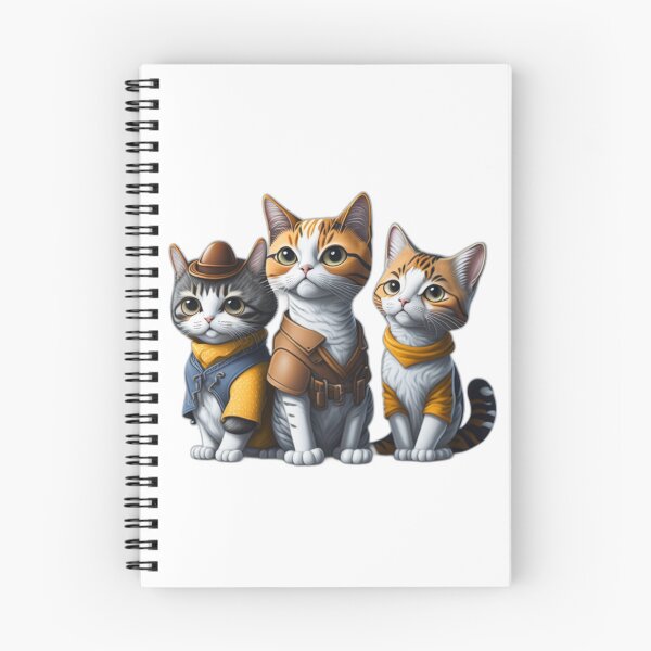 Item preview, 3 cute cartoon style cats By Jonathan P. and AI designed and sold by JonathanP514.