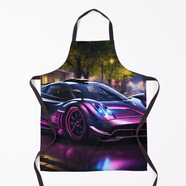 Item preview, Neon Elegance: The Striking Pagani Huayra in a Dazzling Glow designed and sold by Cr-AI-tive.