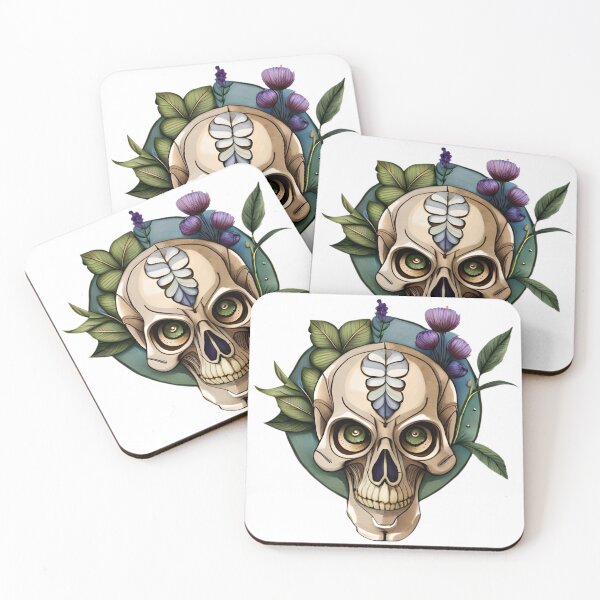 Item preview, Dad skull with flowers designed and sold by Dr-Kane.