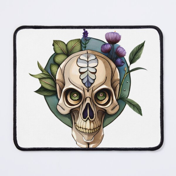 Item preview, Dad skull with flowers designed and sold by Dr-Kane.