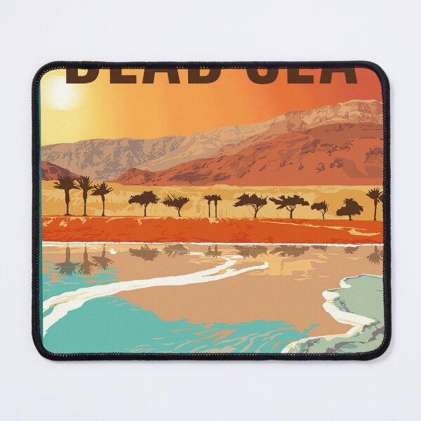 Item preview, Dead Sea Israel Jordan - Vintage Travel Poster designed and sold by llarrydavis301.