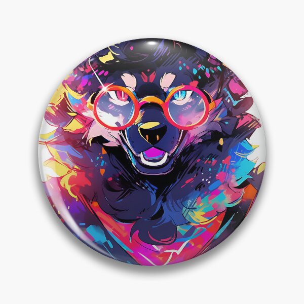 Item preview, Dichromatic Wolf with Glasses designed and sold by IvattaviCreates.
