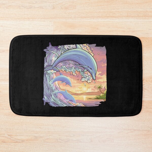 Item preview, GREAT WAVE - Dolphin Art, Beach Day, Self Care designed and sold by Sun Sand & Sea Art.