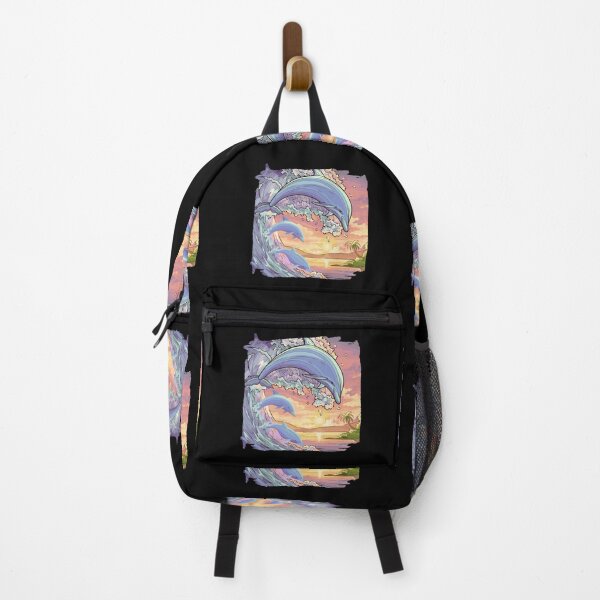 Item preview, GREAT WAVE - Dolphin Art, Beach Day, Self Care designed and sold by Sun Sand & Sea Art.