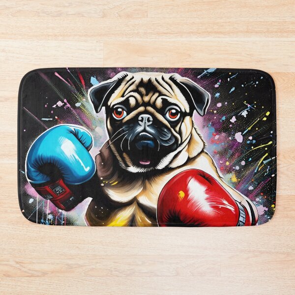 Item preview, Pug Boxer in Boxing Stance designed and sold by Ameiva-Apparel.