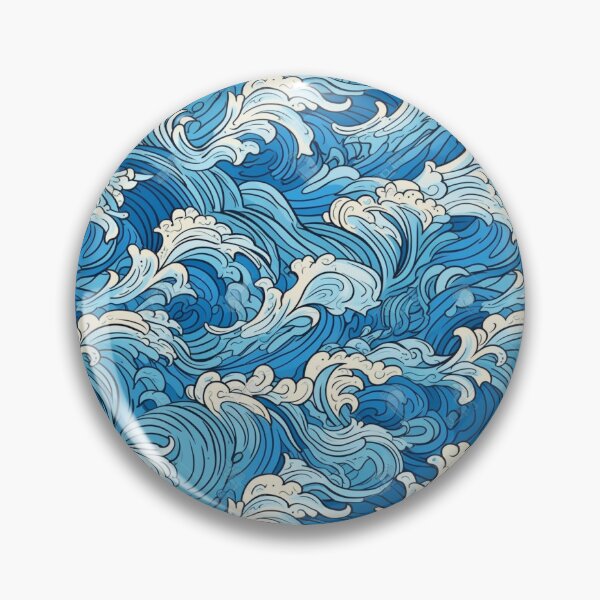 Item preview, Beautiful repeating wave pattern designed and sold by VisionaryCorner.