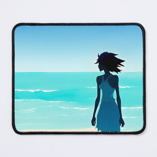 Item preview, Coastal Minimalist Style Beach Chic Calming Ocean Blues - AI Art 1 of 8 designed and sold by Beachy.