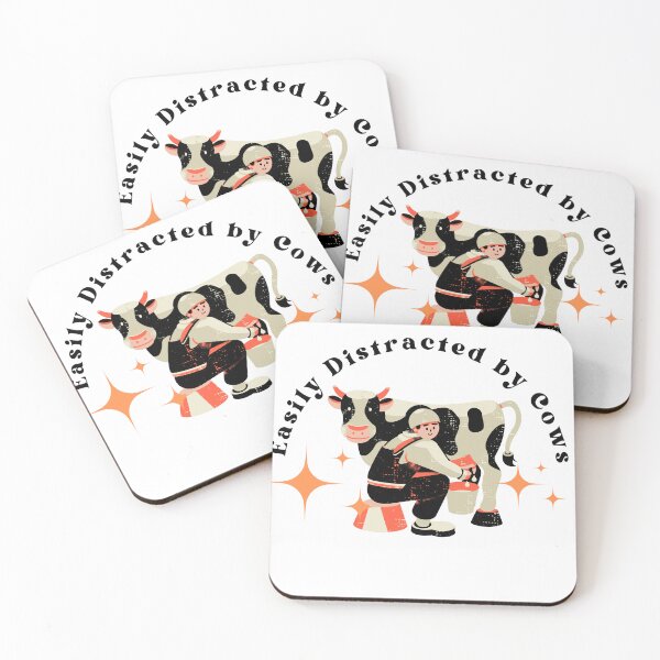 Item preview, Easily Distracted by Cows Vintage designed and sold by abdoljalil12.