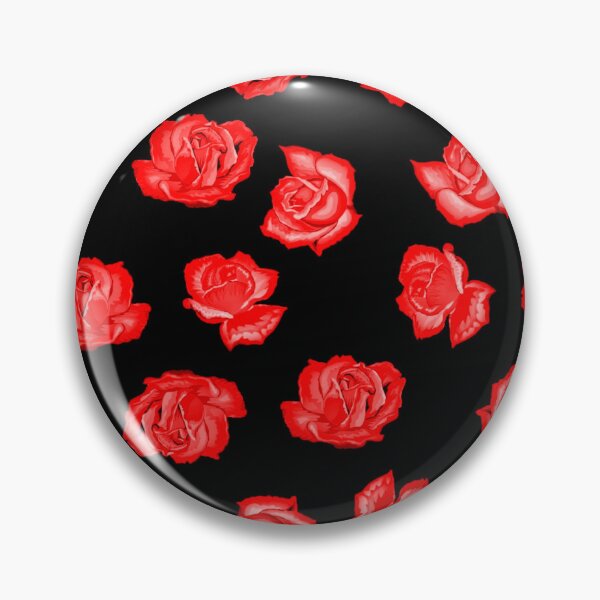 Item preview, Very red and small roses on black background designed and sold by FlowerandDesing.