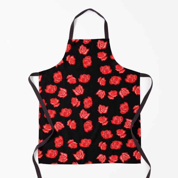 Item preview, Very red and small roses on black background designed and sold by FlowerandDesing.