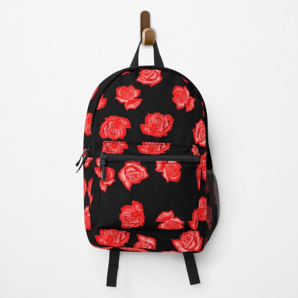 Item preview, Very red and small roses on black background designed and sold by FlowerandDesing.