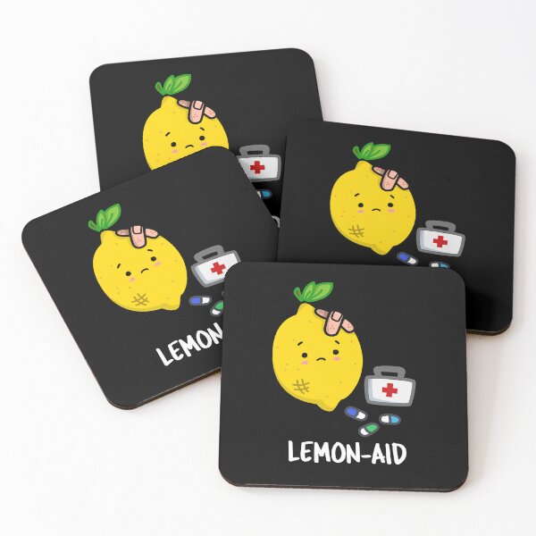 Item preview, Lemon-aid Funny First Aid Lemon Puns (Dark BG) designed and sold by punnybone.