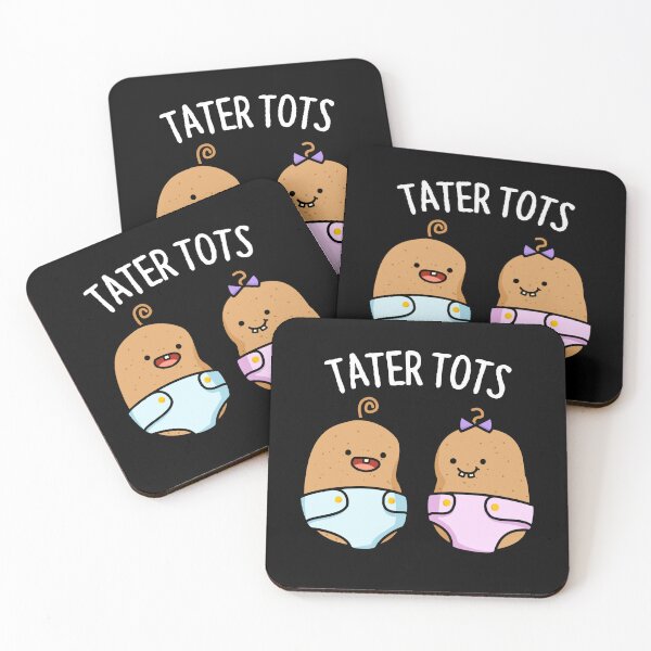 Item preview, Tater Tots Funny Baby Potato Puns (Dark BG) designed and sold by punnybone.